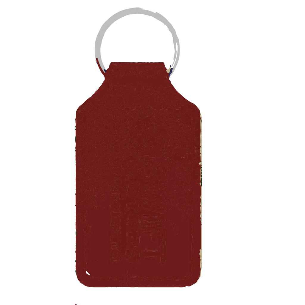 Long Square Shaped Keyfob - Image 3