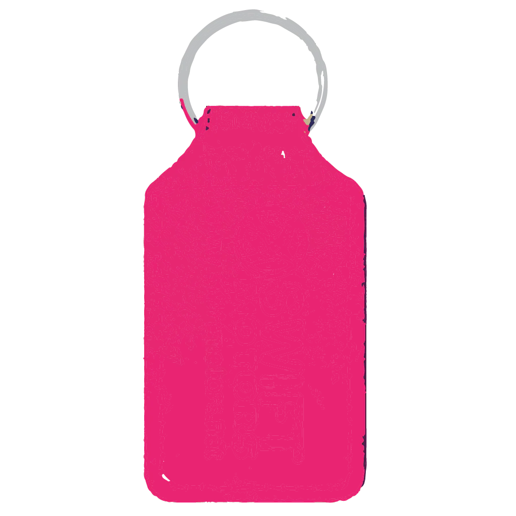Long Square Shaped Keyfob - Image 8