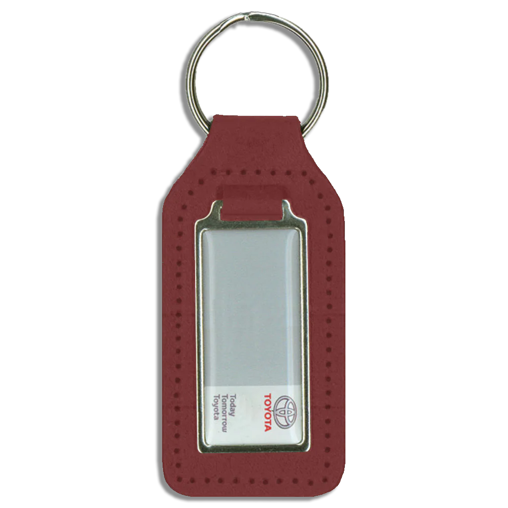 Long Square Shaped Keyfob with Domed Medallion - Image 3