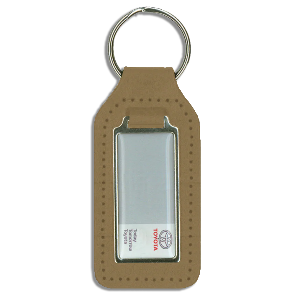 Long Square Shaped Keyfob with Domed Medallion - Image 7