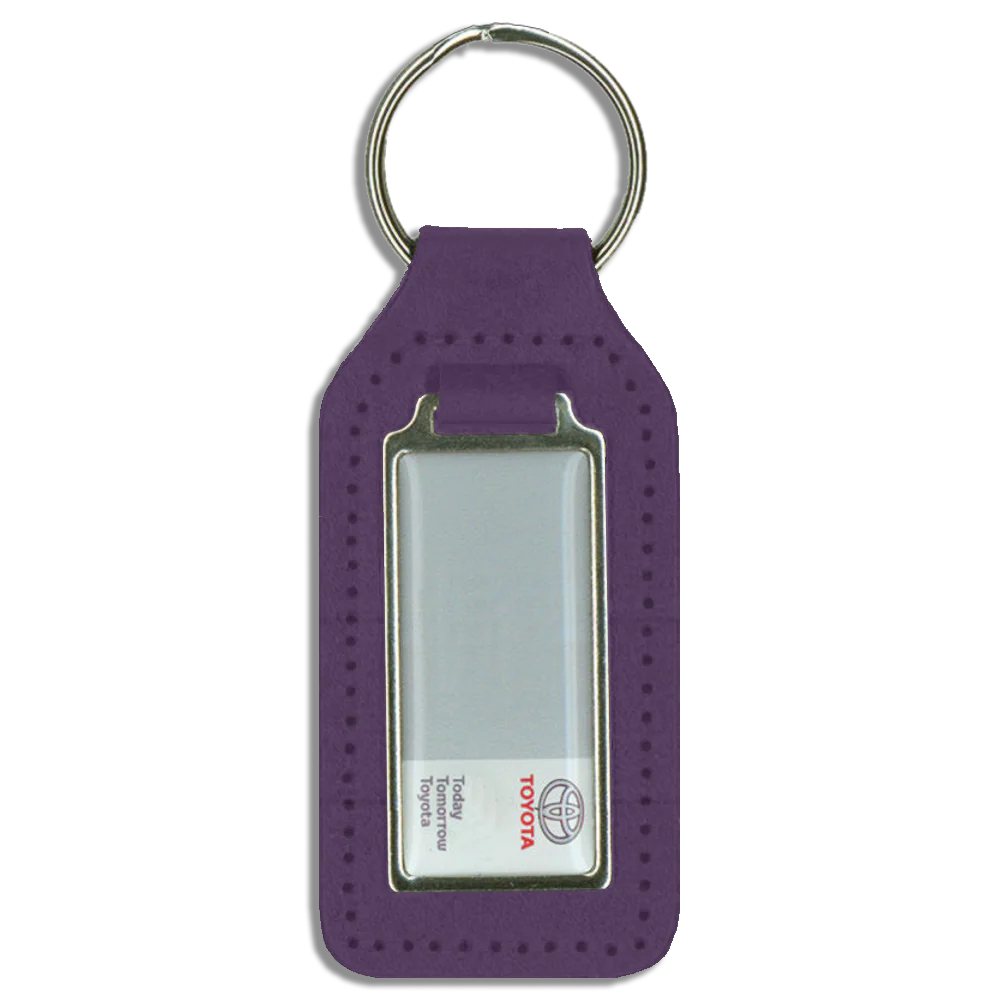 Long Square Shaped Keyfob with Domed Medallion - Image 9