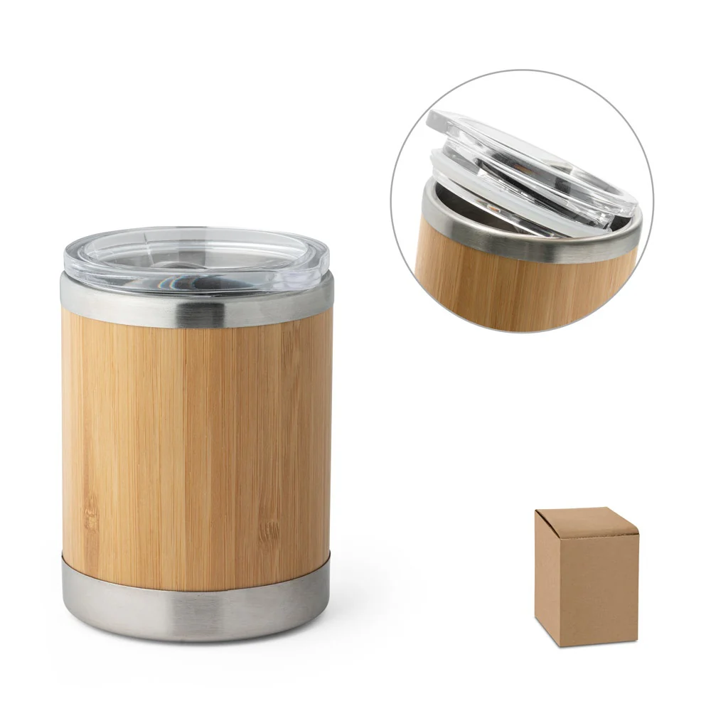 LYCKA. Bamboo and stainless steel cup 350 mL - Image 5