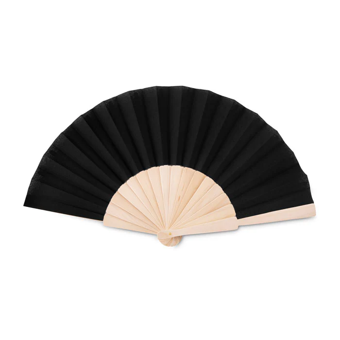 Manual hand fan with wood handle - Image 2