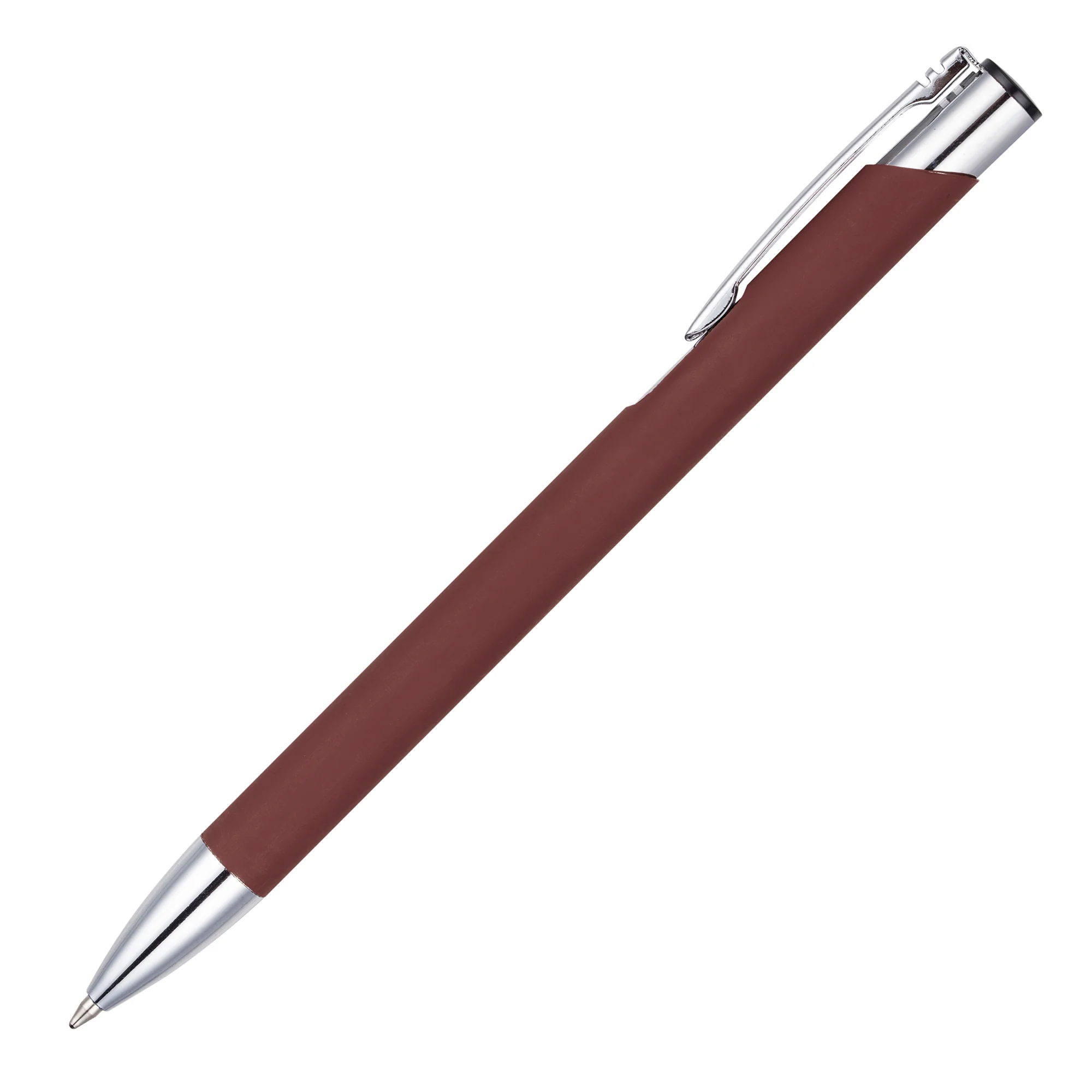 MOLE-MATE ball pen with chrome trim Burgundy - Image 4