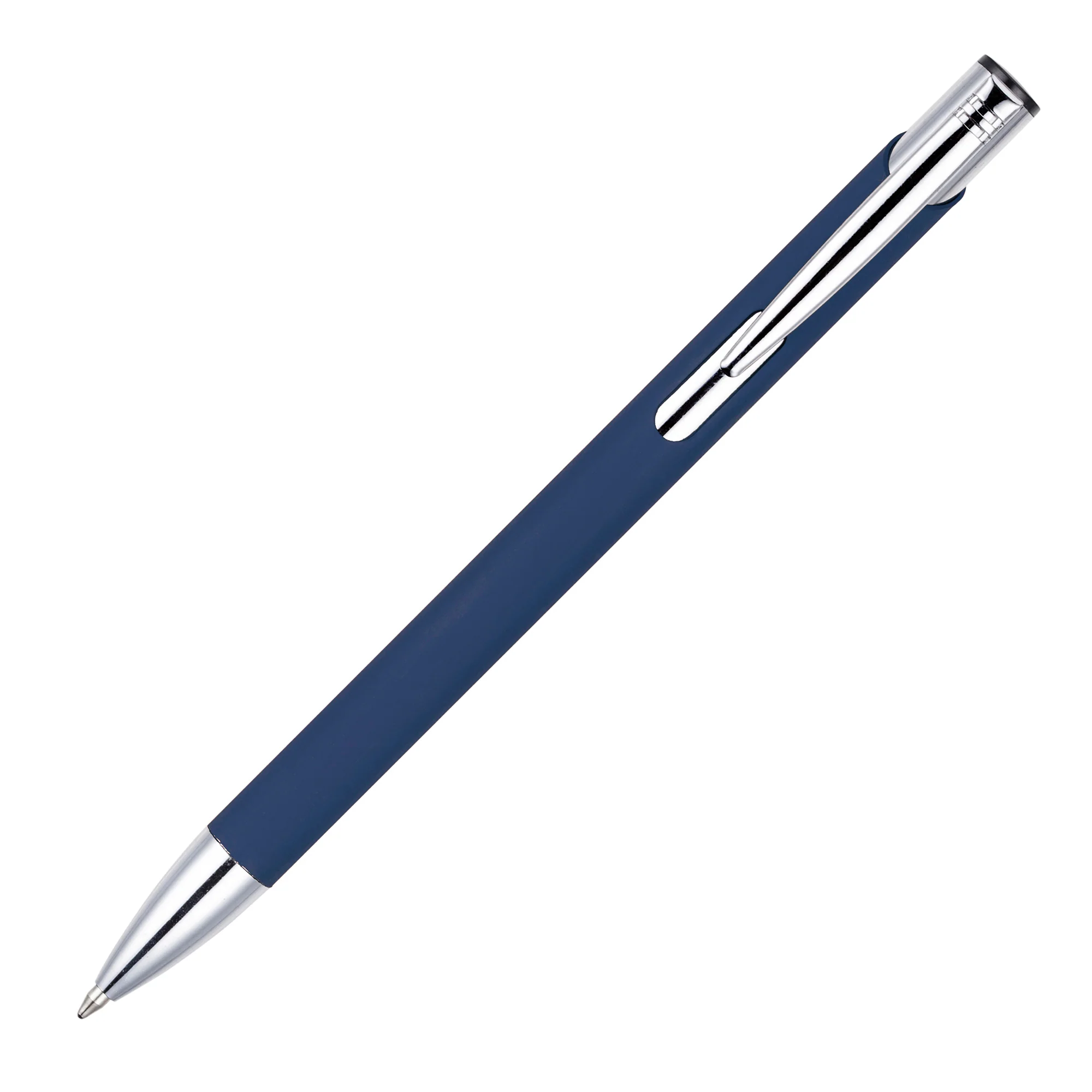 MOLE-MATE ball pen with chrome trim Navy Blue - Image 5
