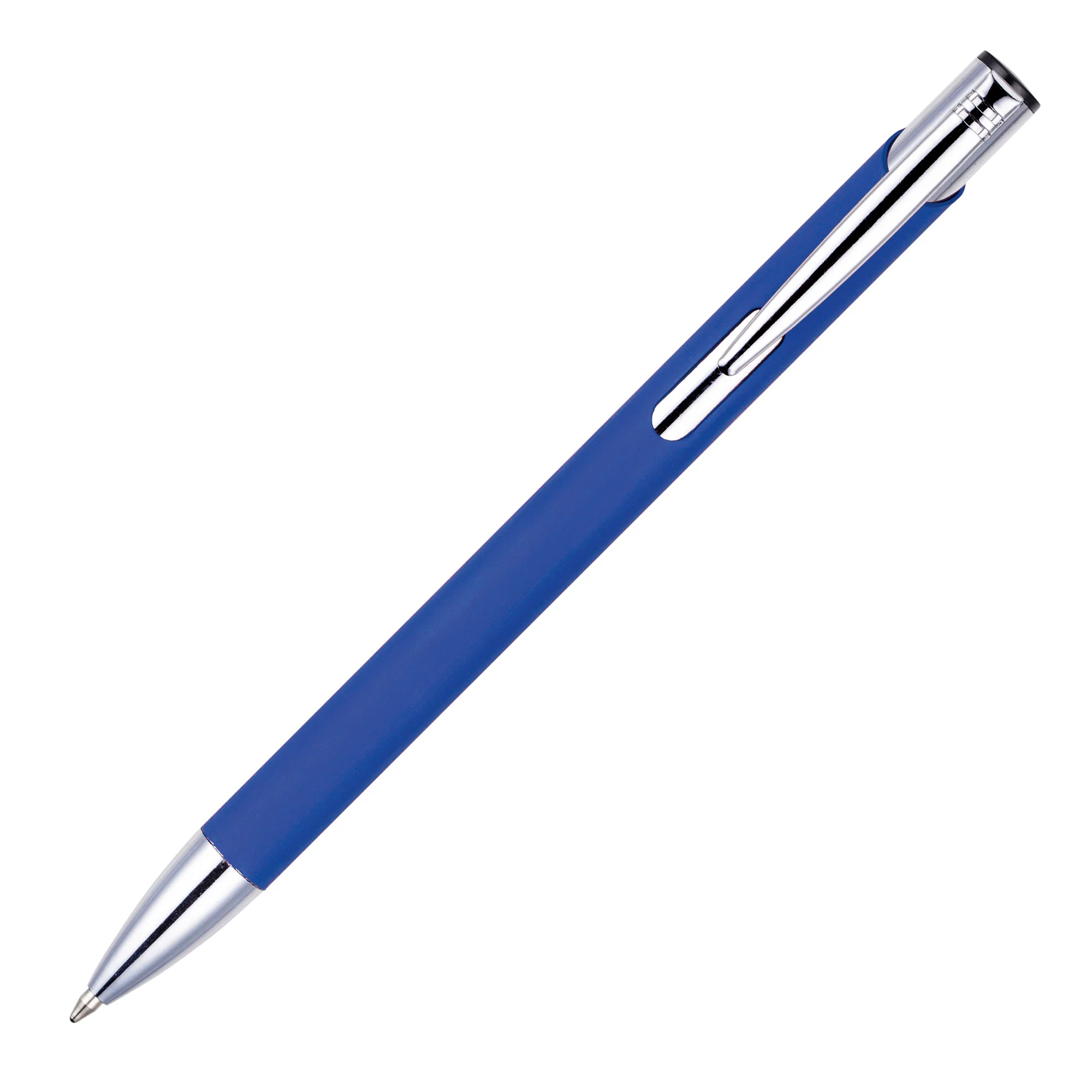 MOLE-MATE ball pen with chrome trim Royal Blue - Image 3