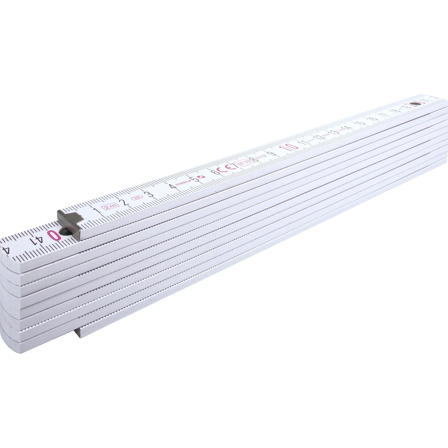 Nizels 2m foldable ruler (white) - Image 2