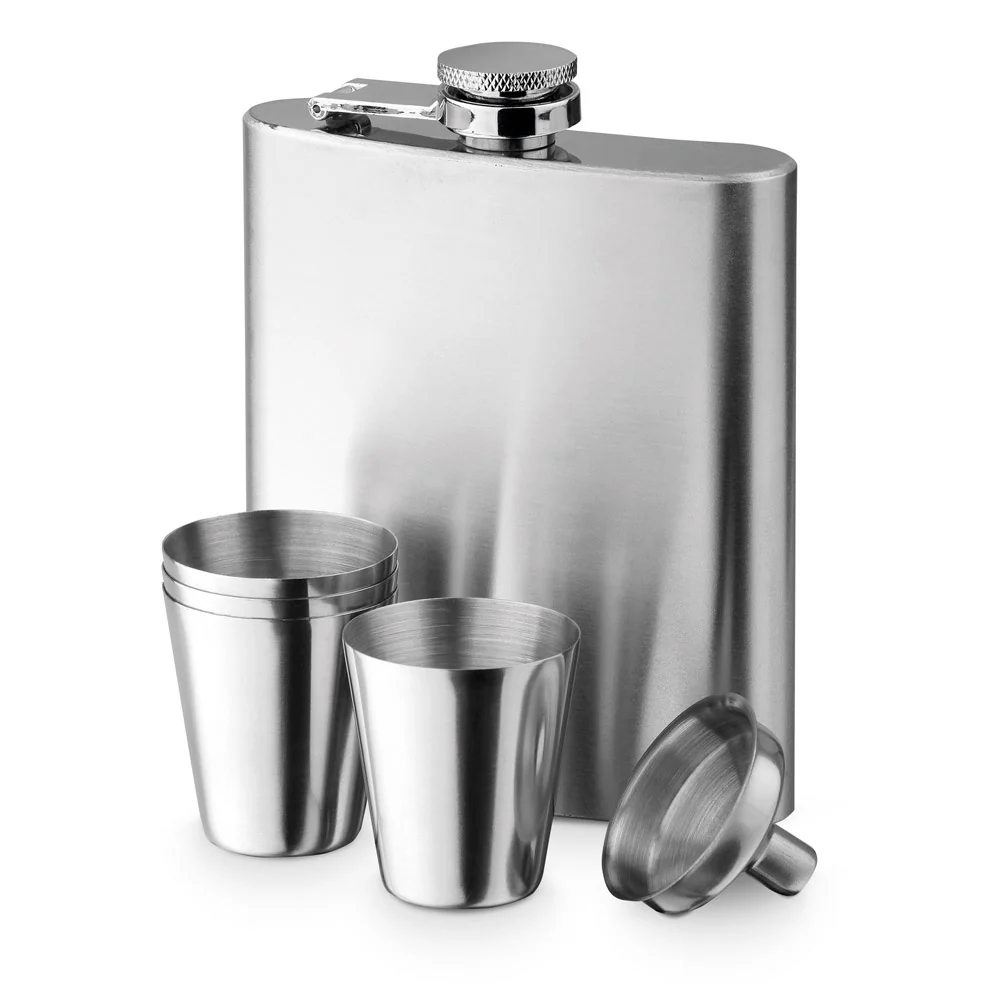 NOVAK. Stainless steel bottle and glasses set 200 mL - Image 3