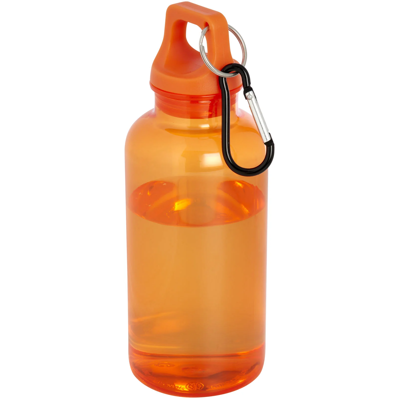 Oregon 400 ml RCS certified recycled plastic water bottle with carabiner - Image 3