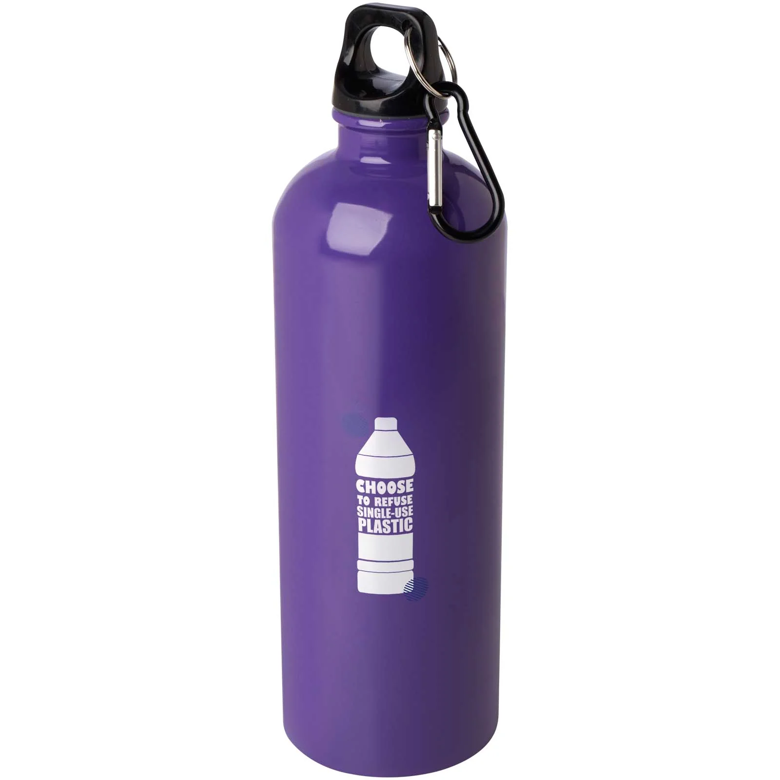 Oregon 750 ml RCS certified single wall stainless steel water bottle with carabiner - Image 21