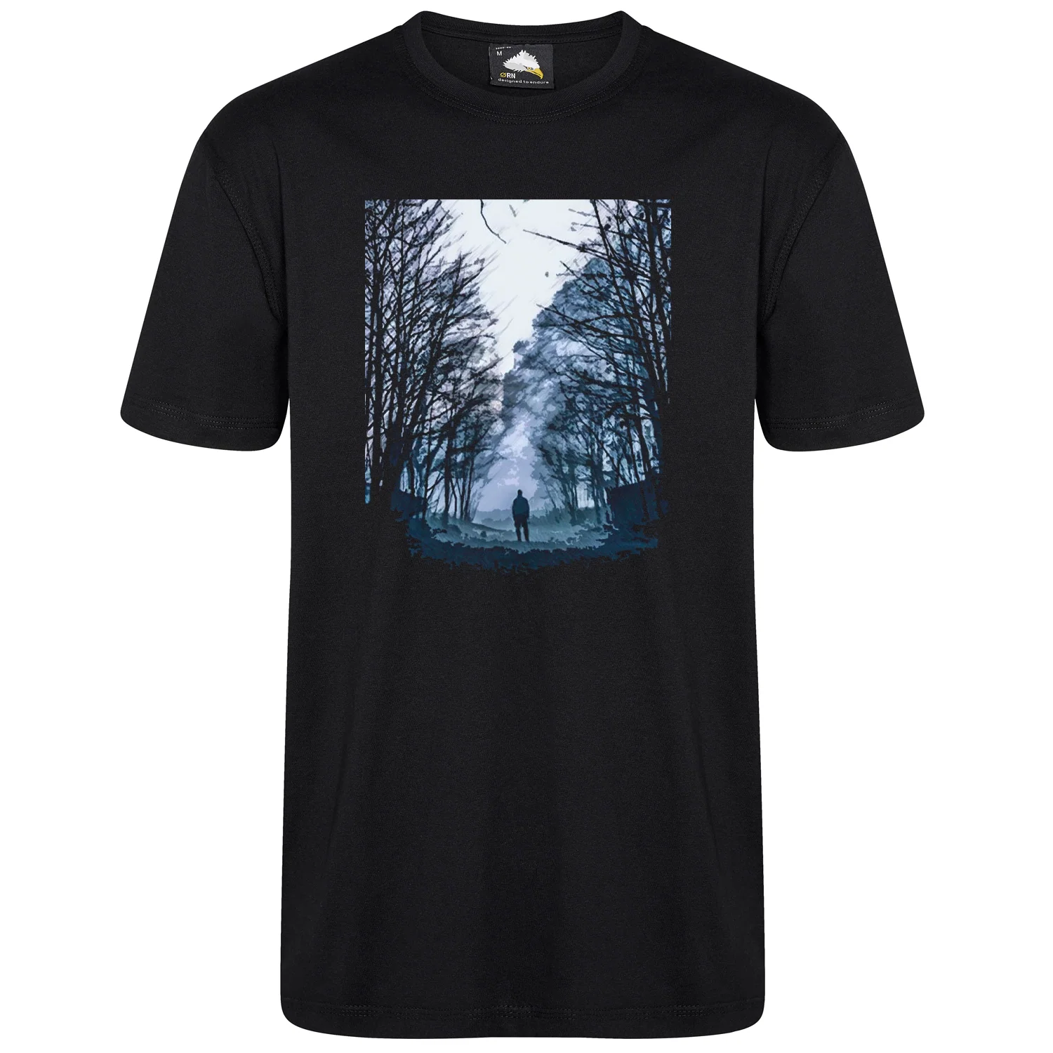 Orn Plover Premium T-Shirt Black - Image 9