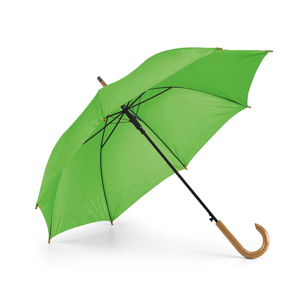 PATTI. 190T polyester umbrella with automatic opening Light green - Image 2