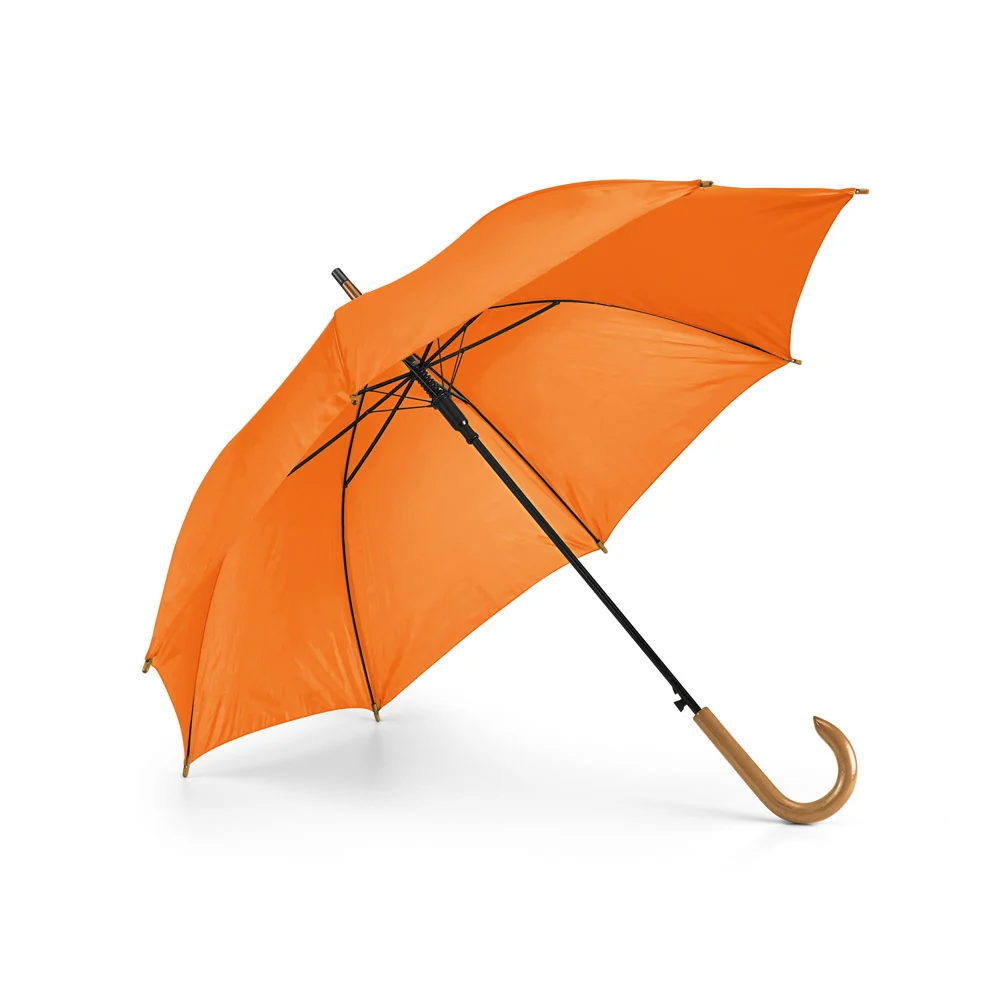 PATTI. 190T polyester umbrella with automatic opening Orange - Image 2