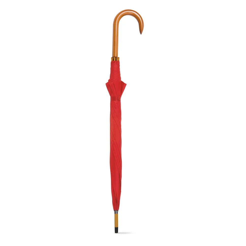 PATTI. 190T polyester umbrella with automatic opening Red