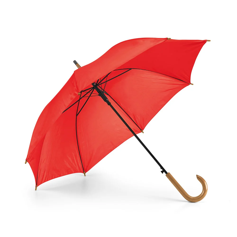 PATTI. 190T polyester umbrella with automatic opening Red - Image 4