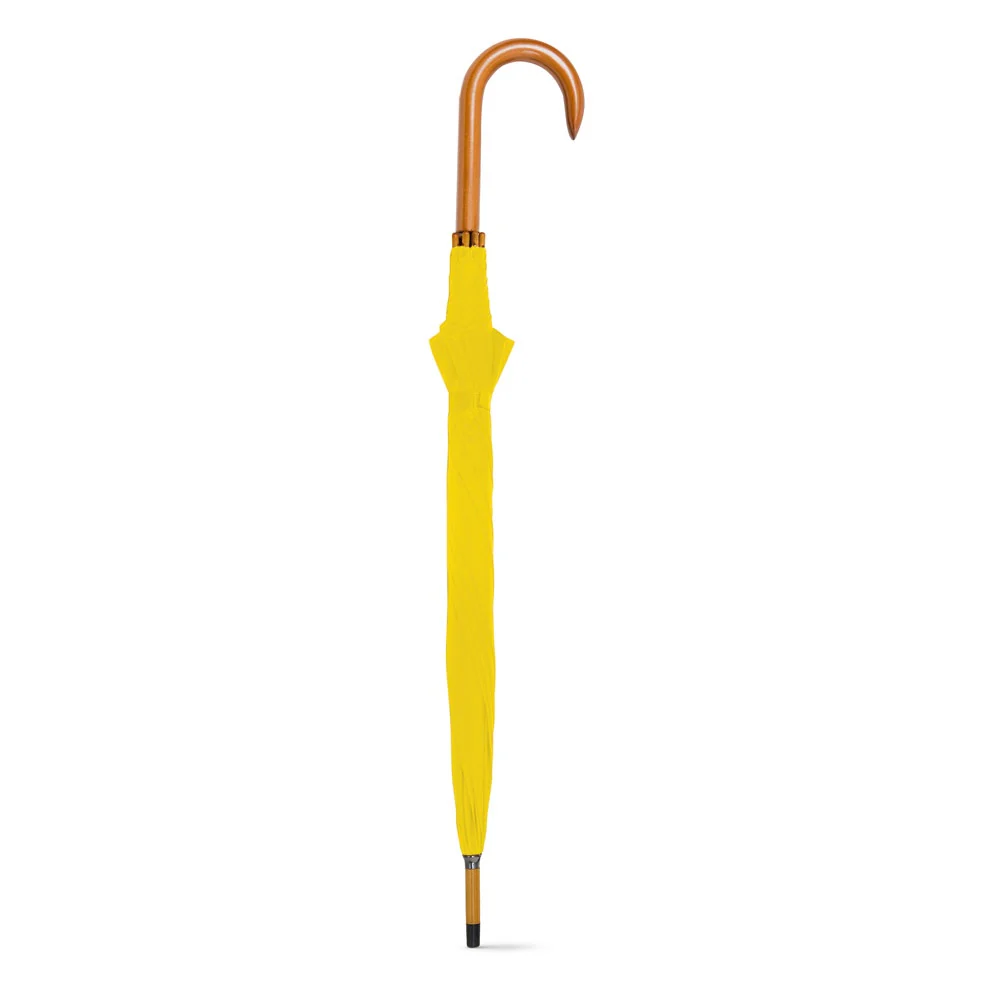 PATTI. 190T polyester umbrella with automatic opening Yellow
