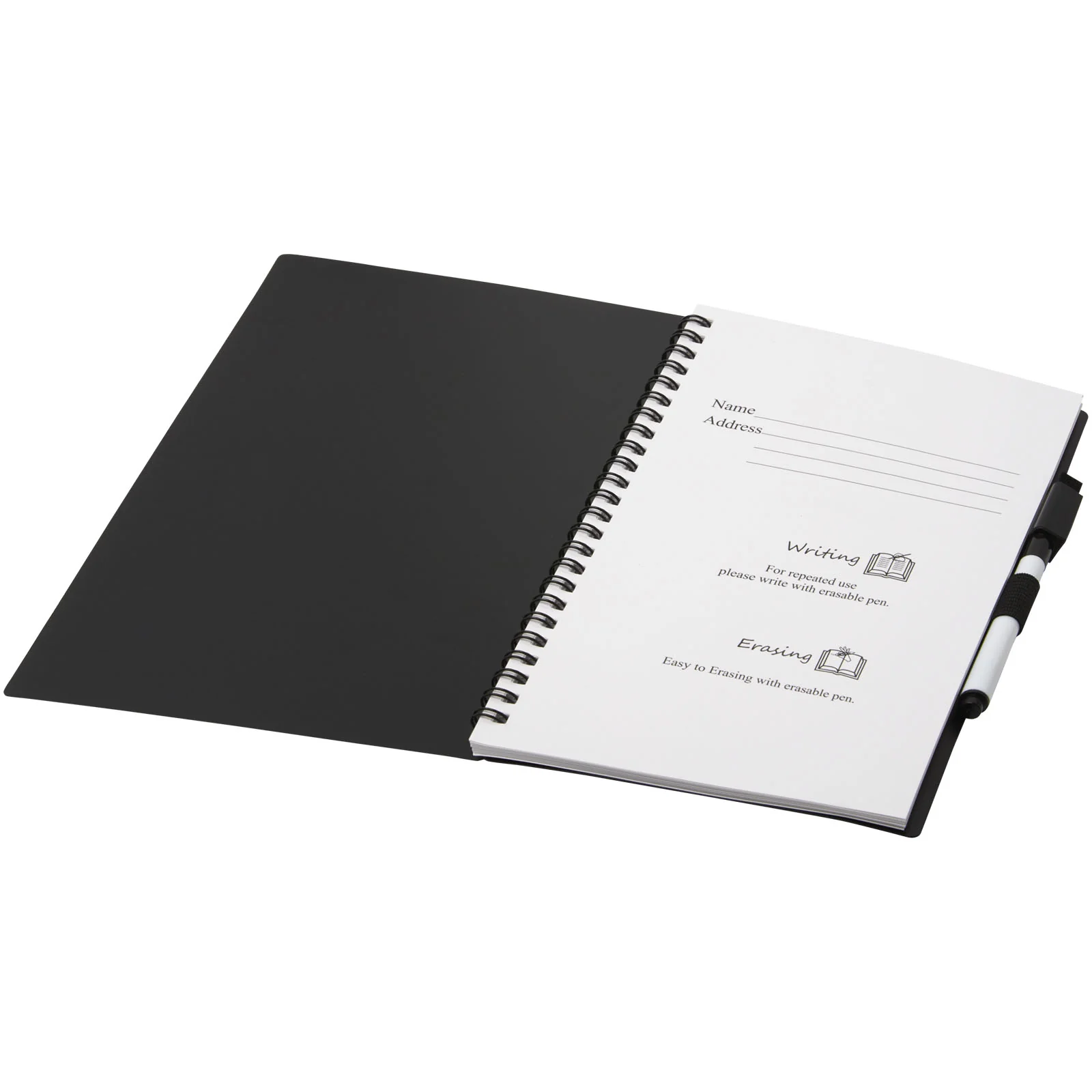 Pebbles A5 Reusable Notebook Black - Image 2