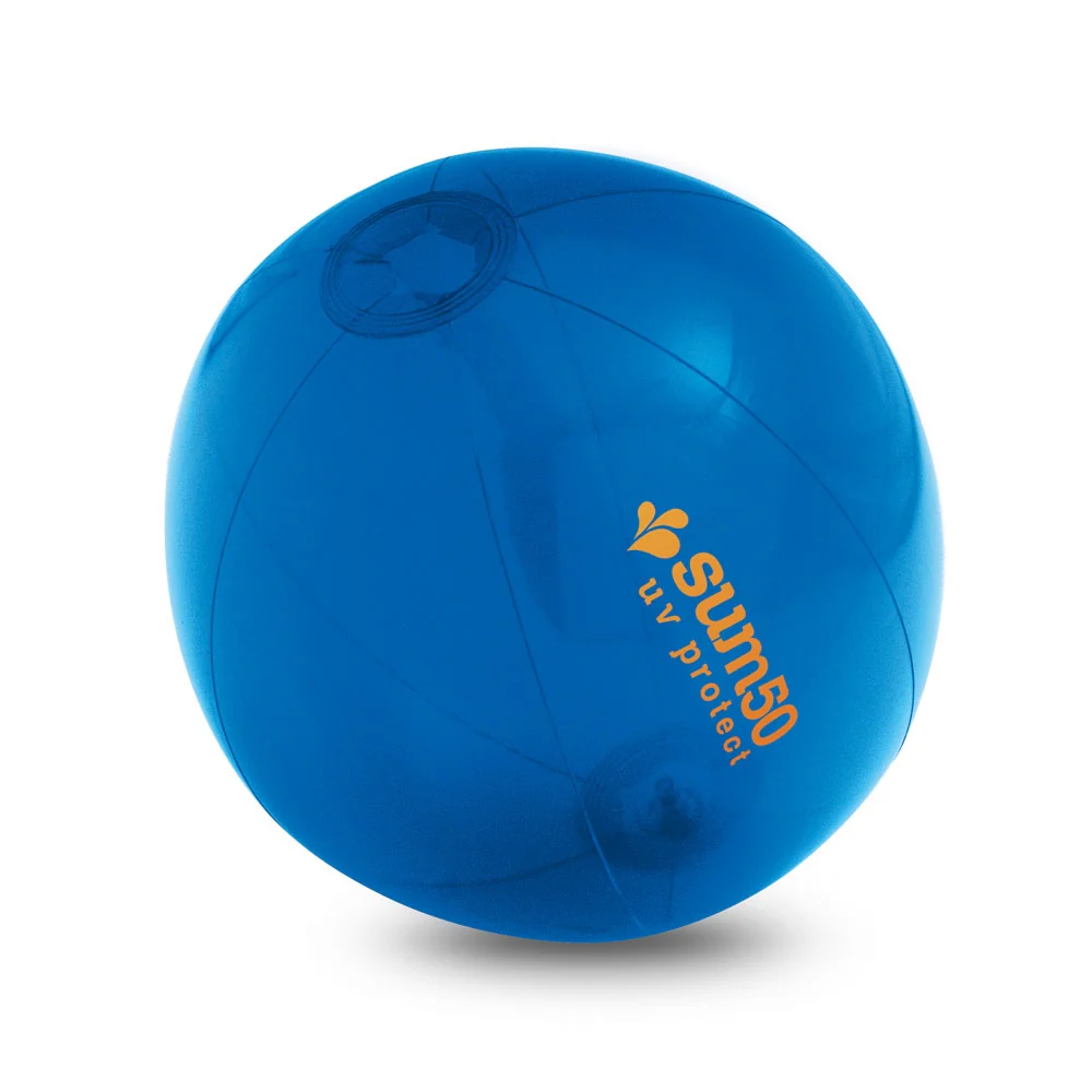 PECONIC. Inflatable beach ball in translucent PVC