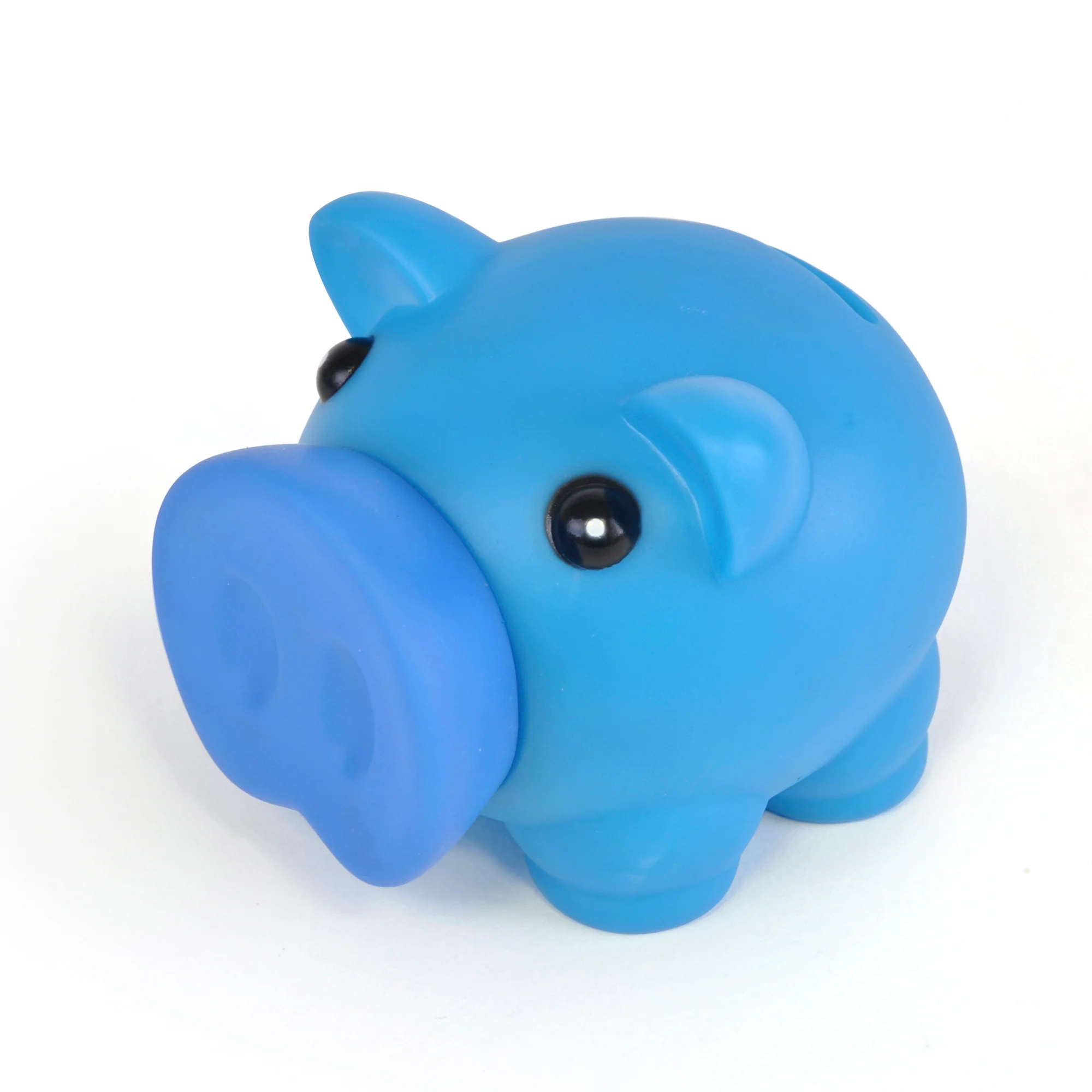 Plastic Piggy Bank With Darkened Rubber Nose - Image 3