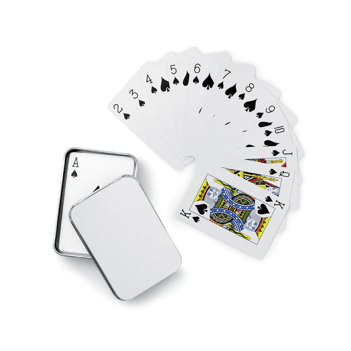 Playing cards in tin box - Image 5