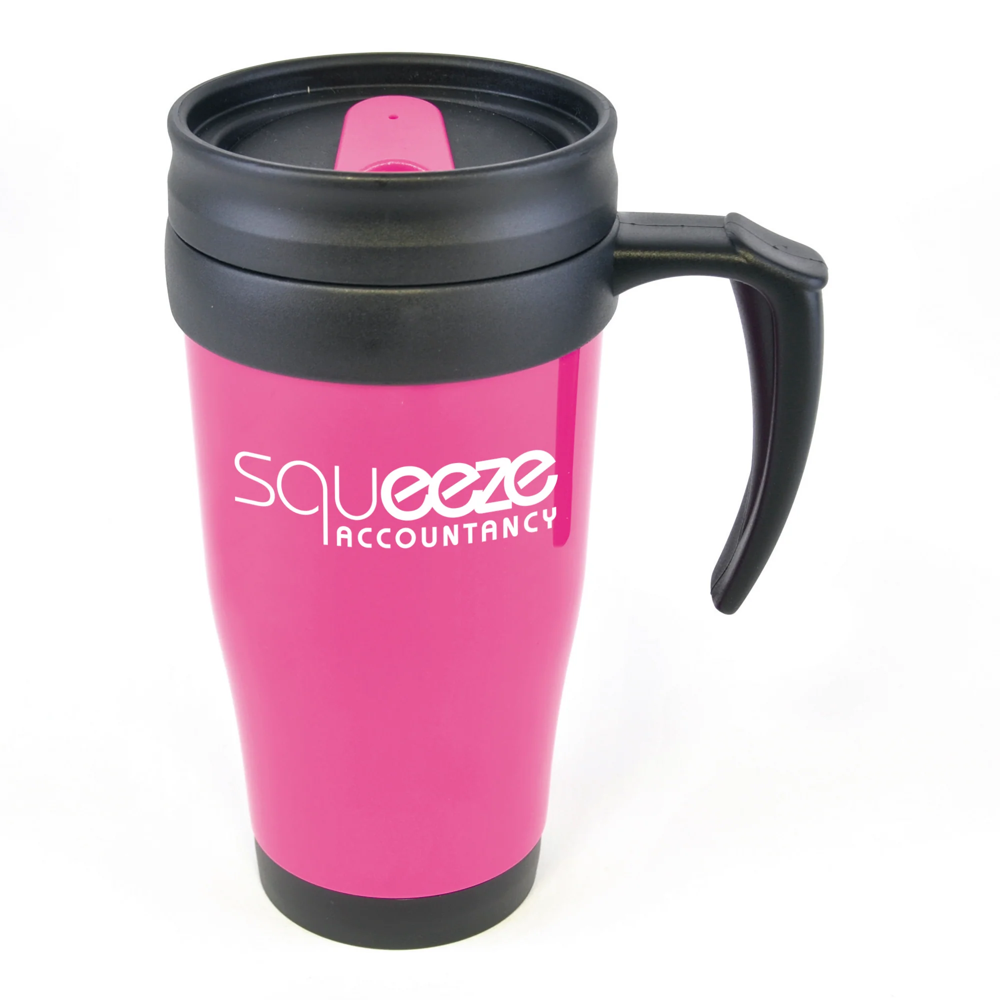 Polo Plus 400 ml Plastic Solid Coloured Travel Mug - Image 24