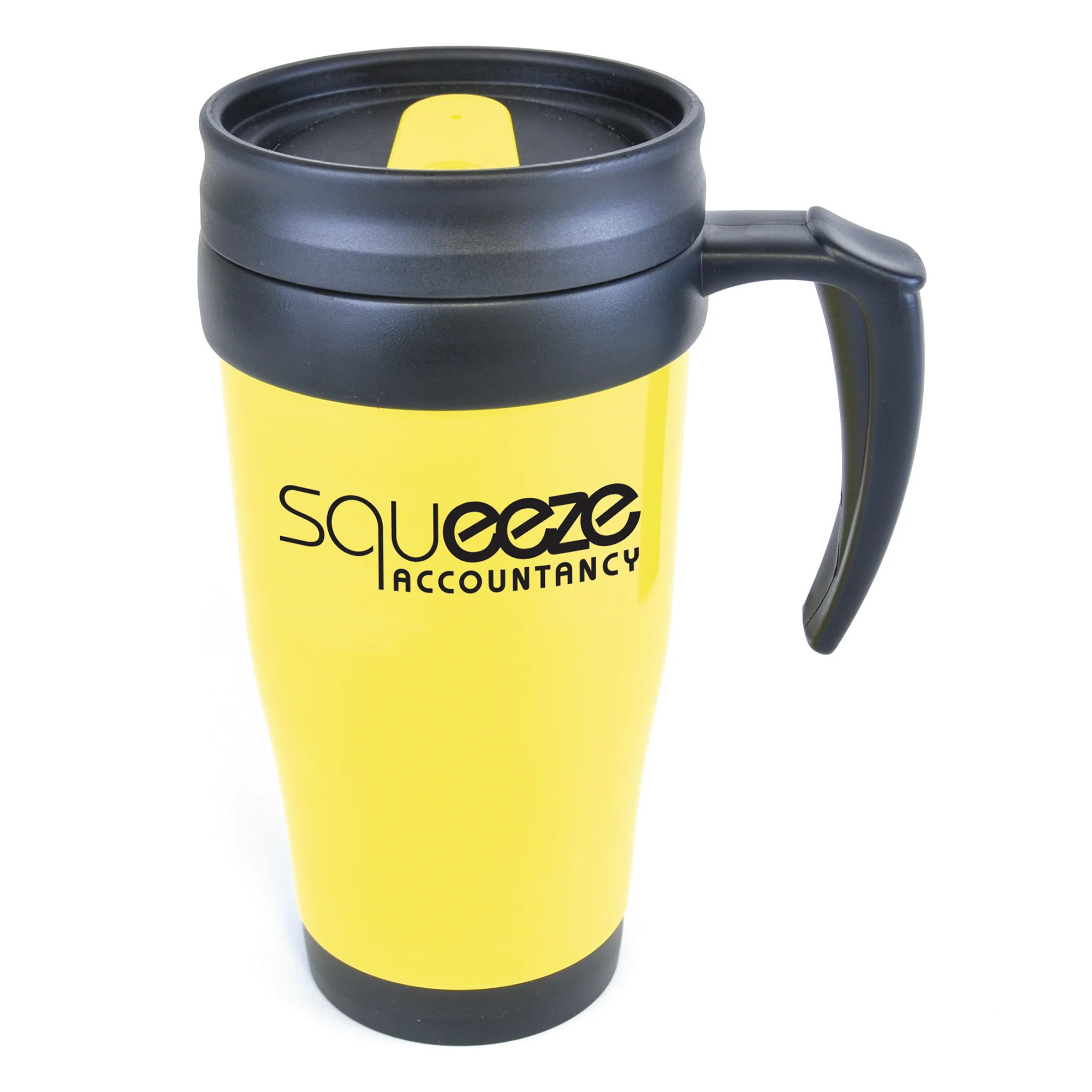 Polo Plus 400 ml Plastic Solid Coloured Travel Mug - Image 36
