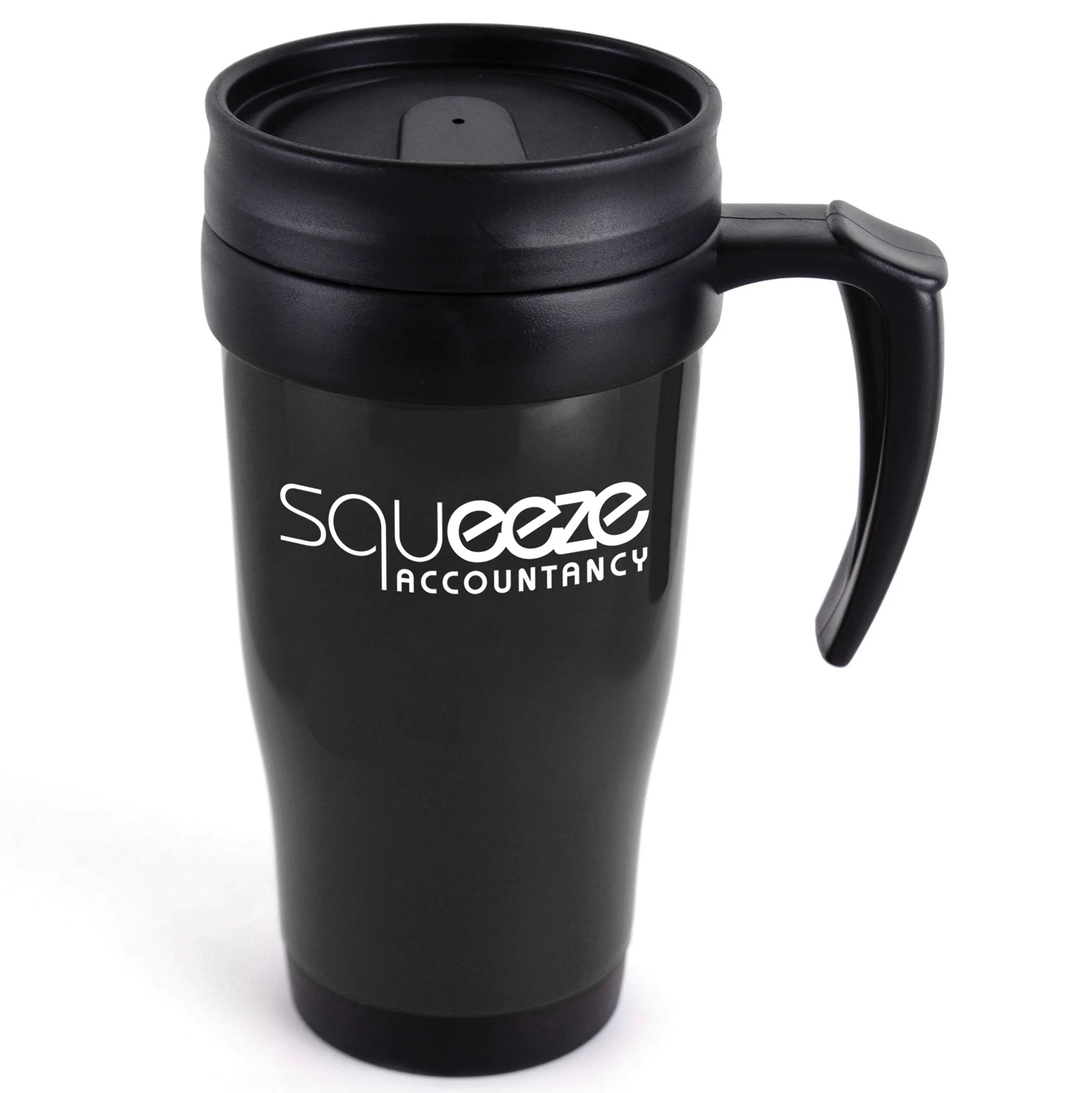 Polo Plus 400 ml Plastic Solid Coloured Travel Mug - Image 4