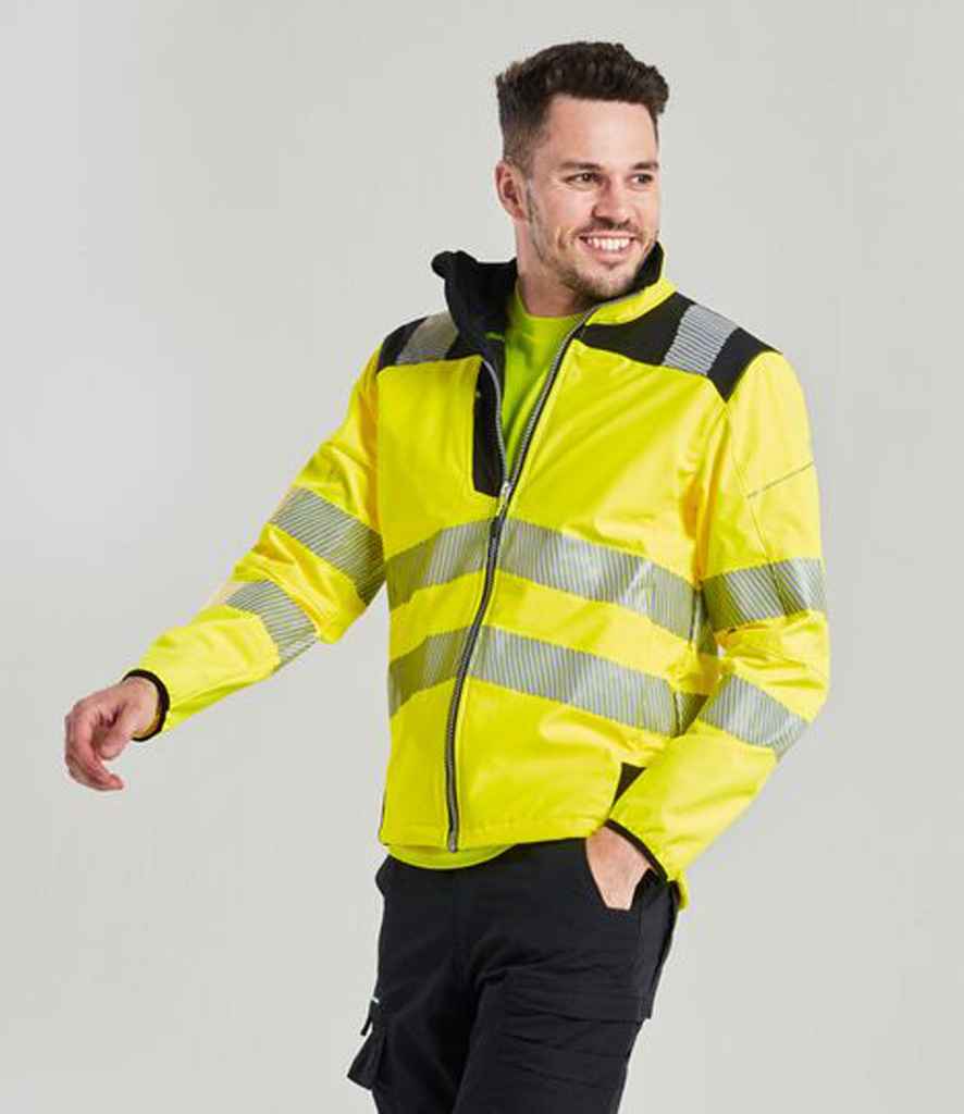Portwest PW3 Hi-Vis Soft Shell Jacket - Image 4