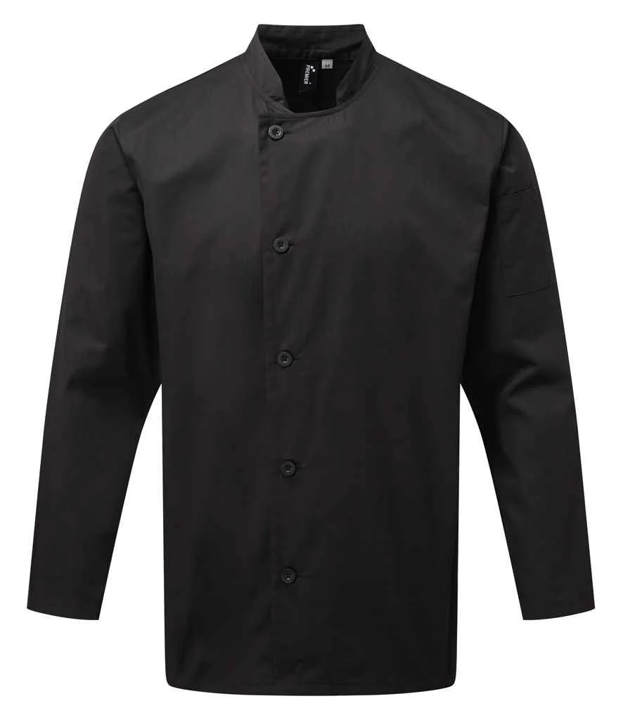 Premier Essential Long Sleeve Chef's Jacket - Image 3
