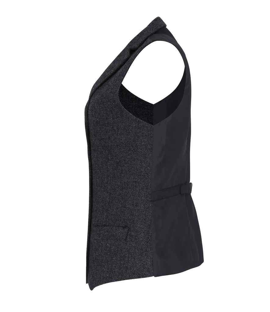 Premier Ladies Herringbone Waistcoat - Image 4