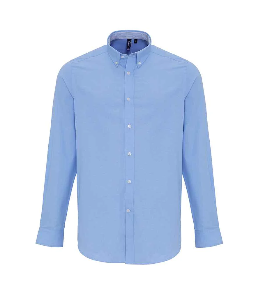 Premier Long Sleeve Striped Oxford Shirt - Image 5