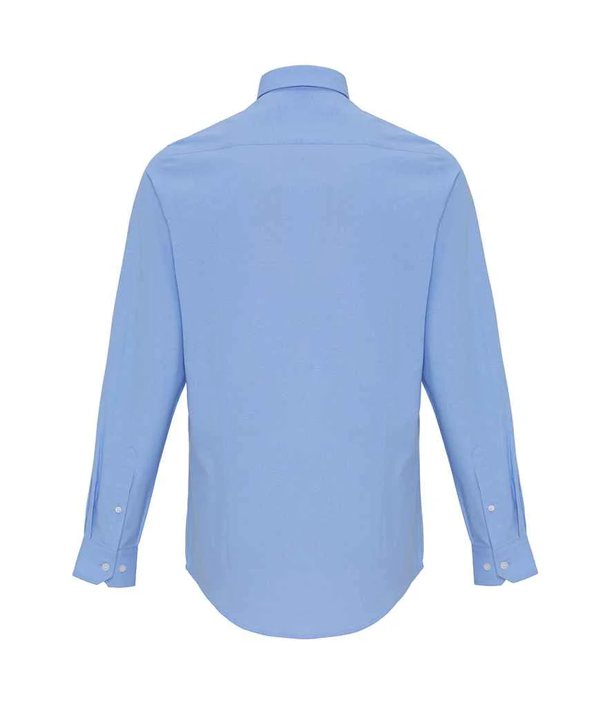 Premier Long Sleeve Striped Oxford Shirt - Image 6