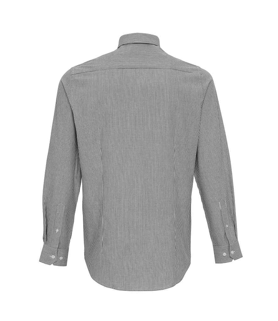 Premier Long Sleeve Striped Oxford Shirt - Image 7