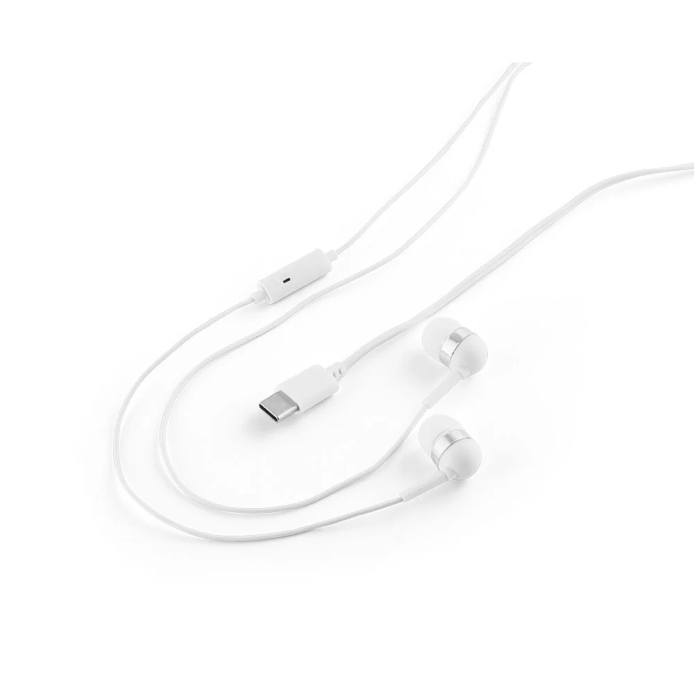 PRESLEY. Recycled ABS earphones with built-in microphone - Image 3