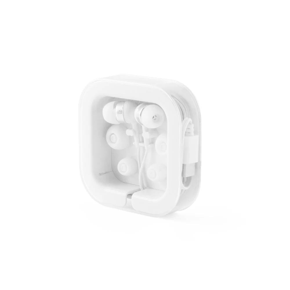 PRESLEY. Recycled ABS earphones with built-in microphone - Image 4