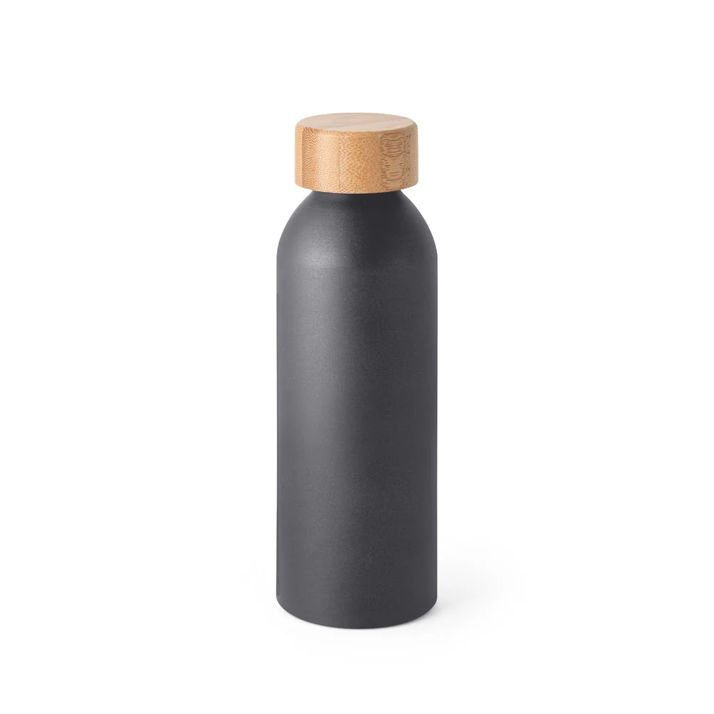 QUETA. Aluminium bottle with bamboo lid 550 mL - Image 4