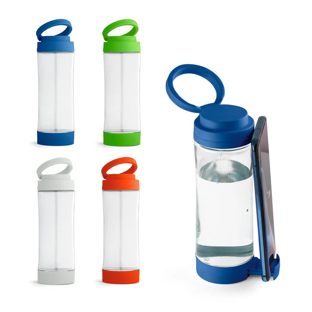 QUINTANA. Glass sports bottle with PP cap 390 mL - Image 16