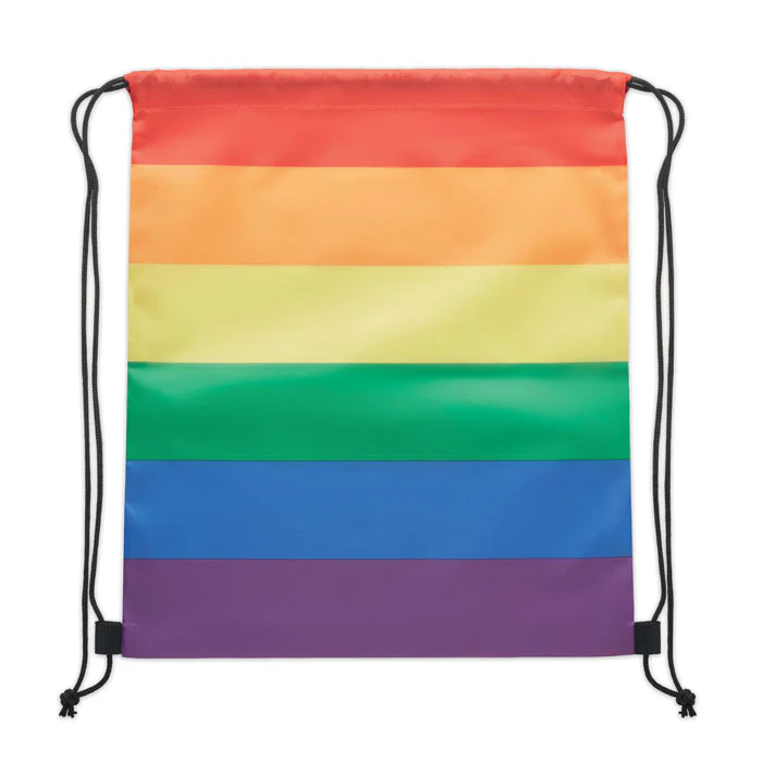 Rainbow RPET drawstring bag - Image 3