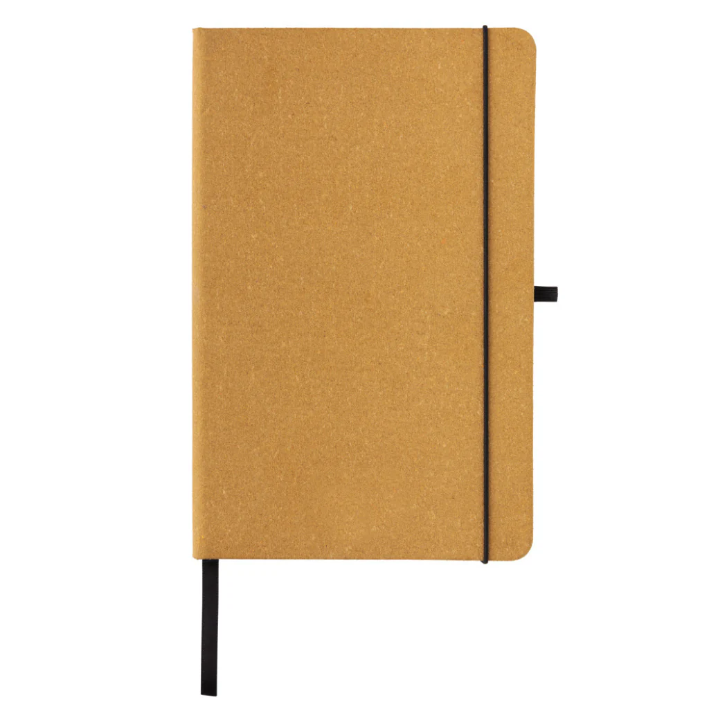 Recycled leather hardcover notebook A5 - Image 5