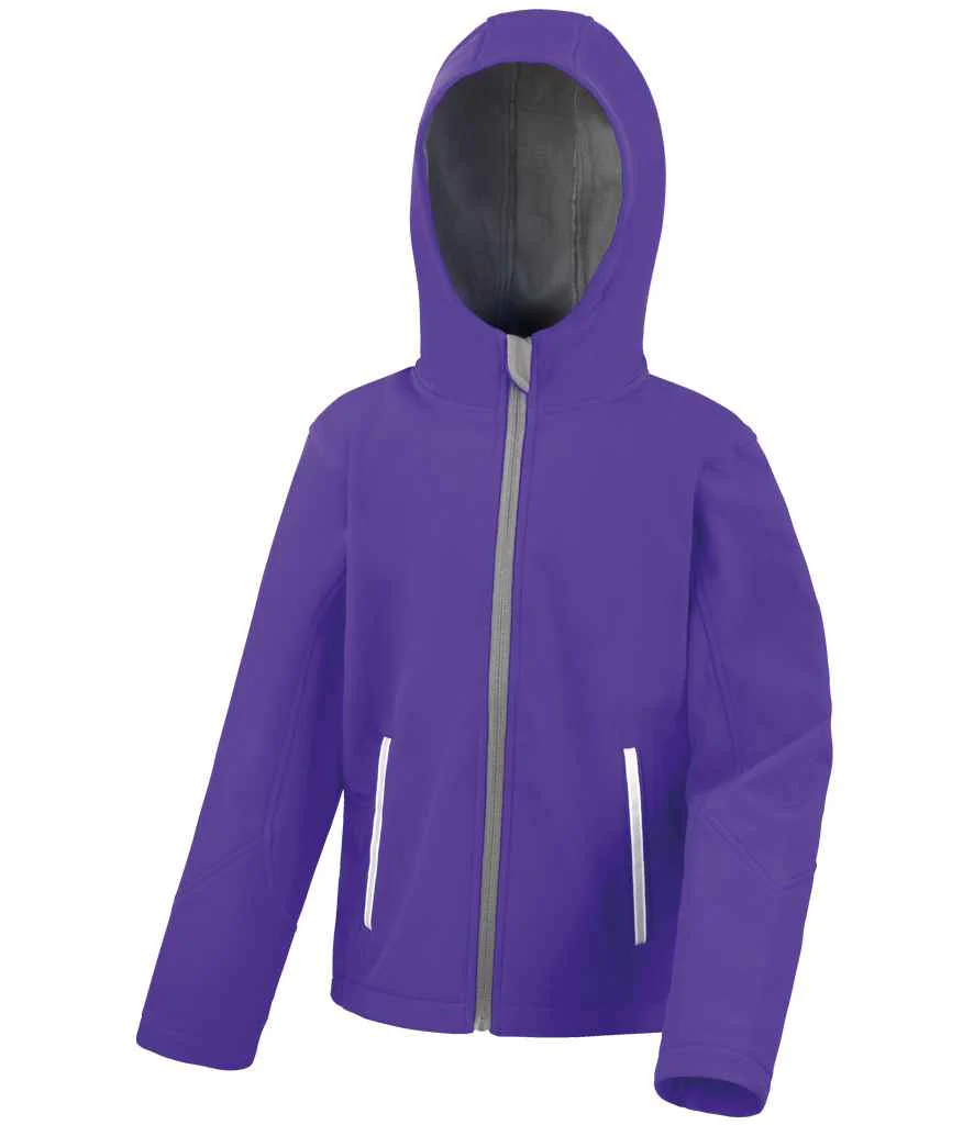 Result Core Kids TX Performance Hooded Soft Shell Jacket - Image 7