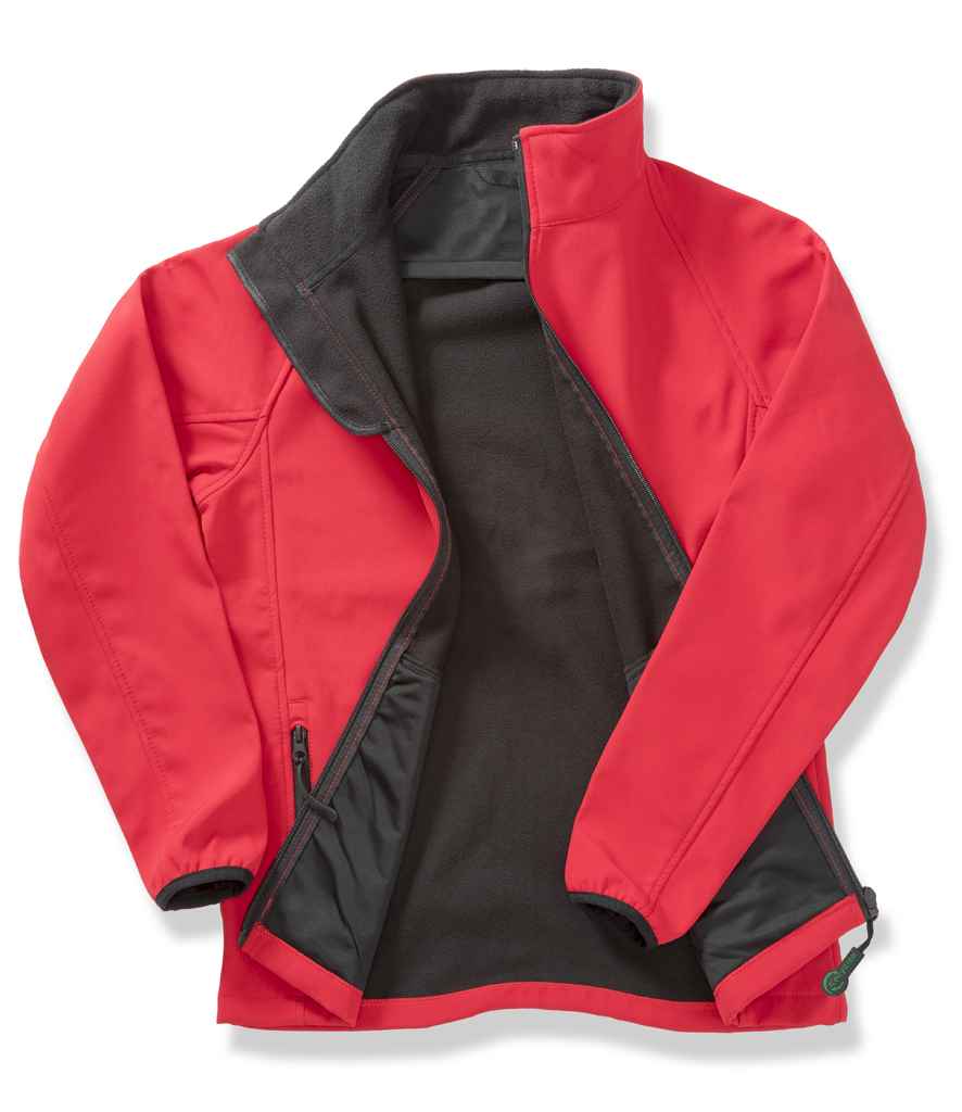 Result Core Printable Soft Shell Jacket Red/Black - Image 4