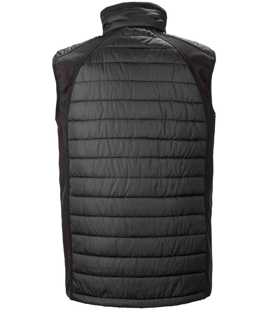 Result Genuine Recycled Compass Padded Gilet Black/Grey - Image 2