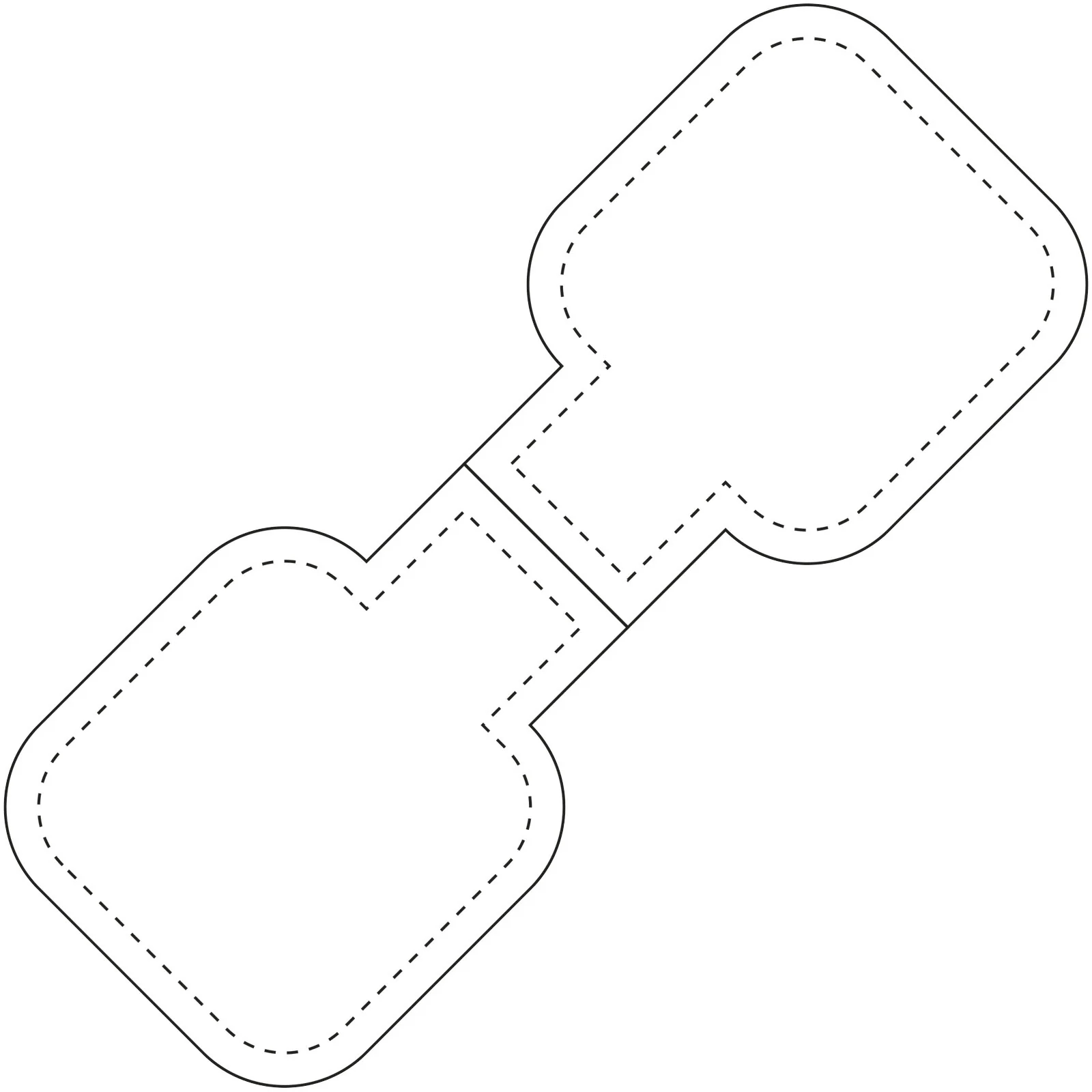 RFX™ M-10 square reflective PVC magnet - Image 5