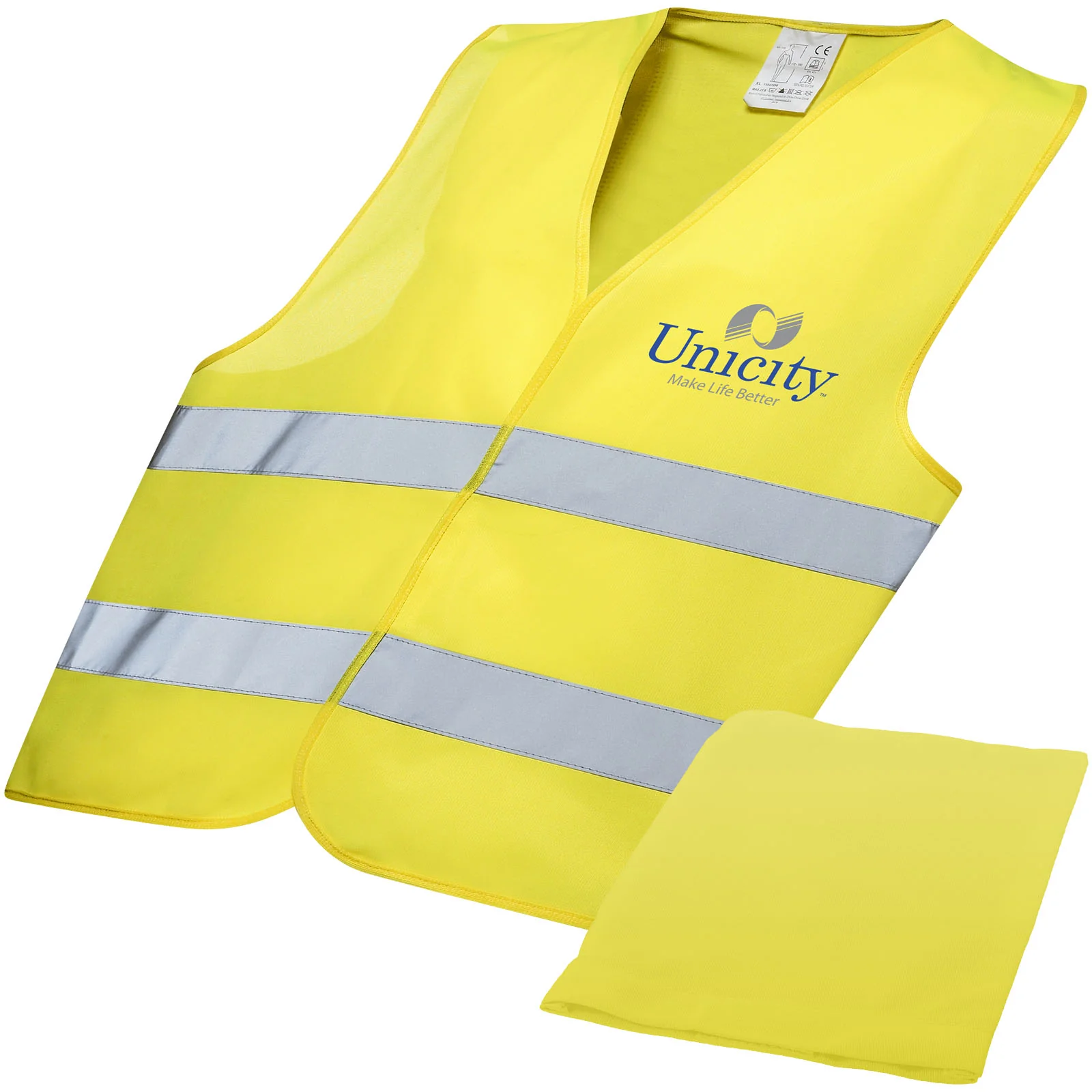 RFX™ Watch-out XL safety vest in pouch for professional use - Image 6