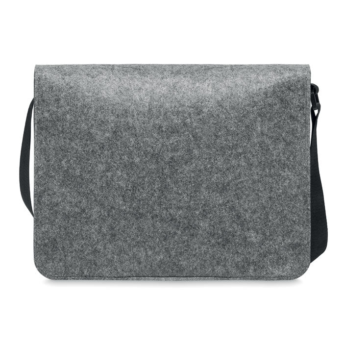 RPET felt laptop bag 15" Grey - Image 5