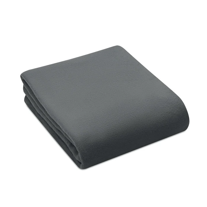 RPET fleece travel blanket Grey - Image 4