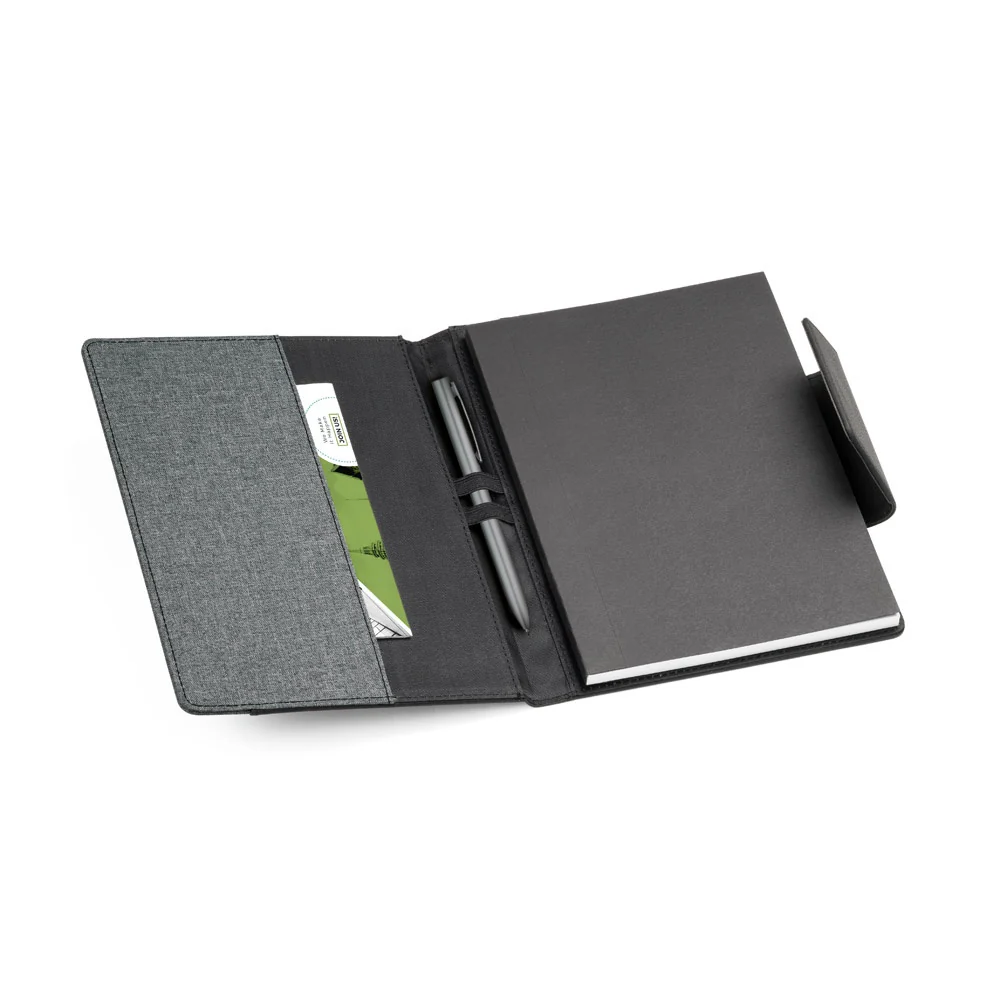 RUSSEL. PU and polyester fabric cover with A5 notebook - Image 5