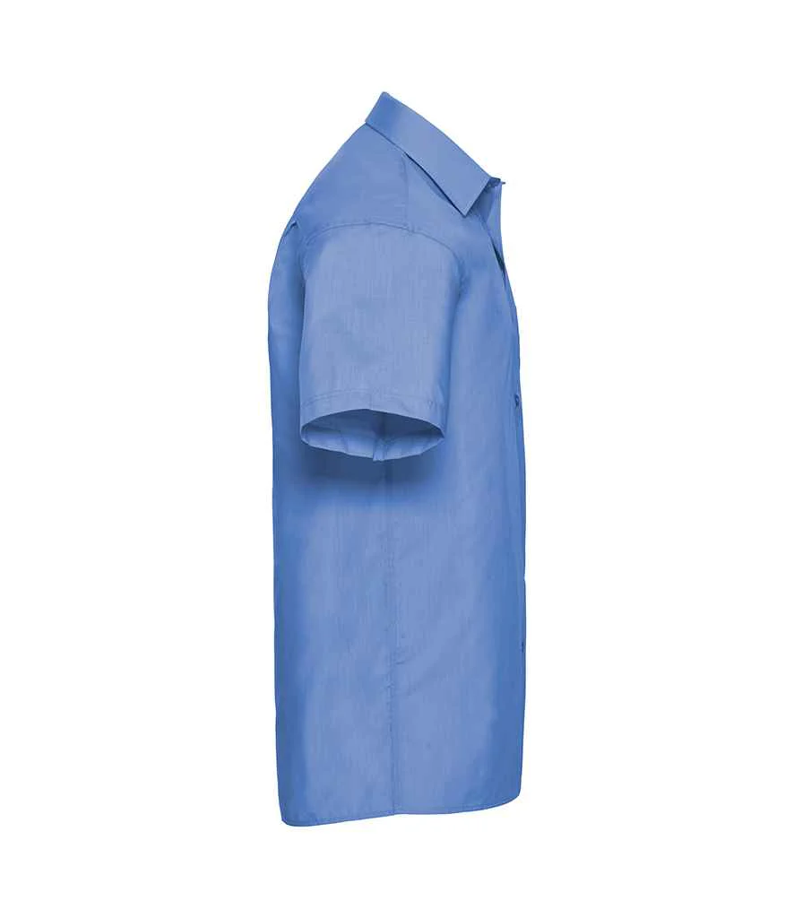Russell Collection Short Sleeve Easy Care Poplin Shirt - Image 8
