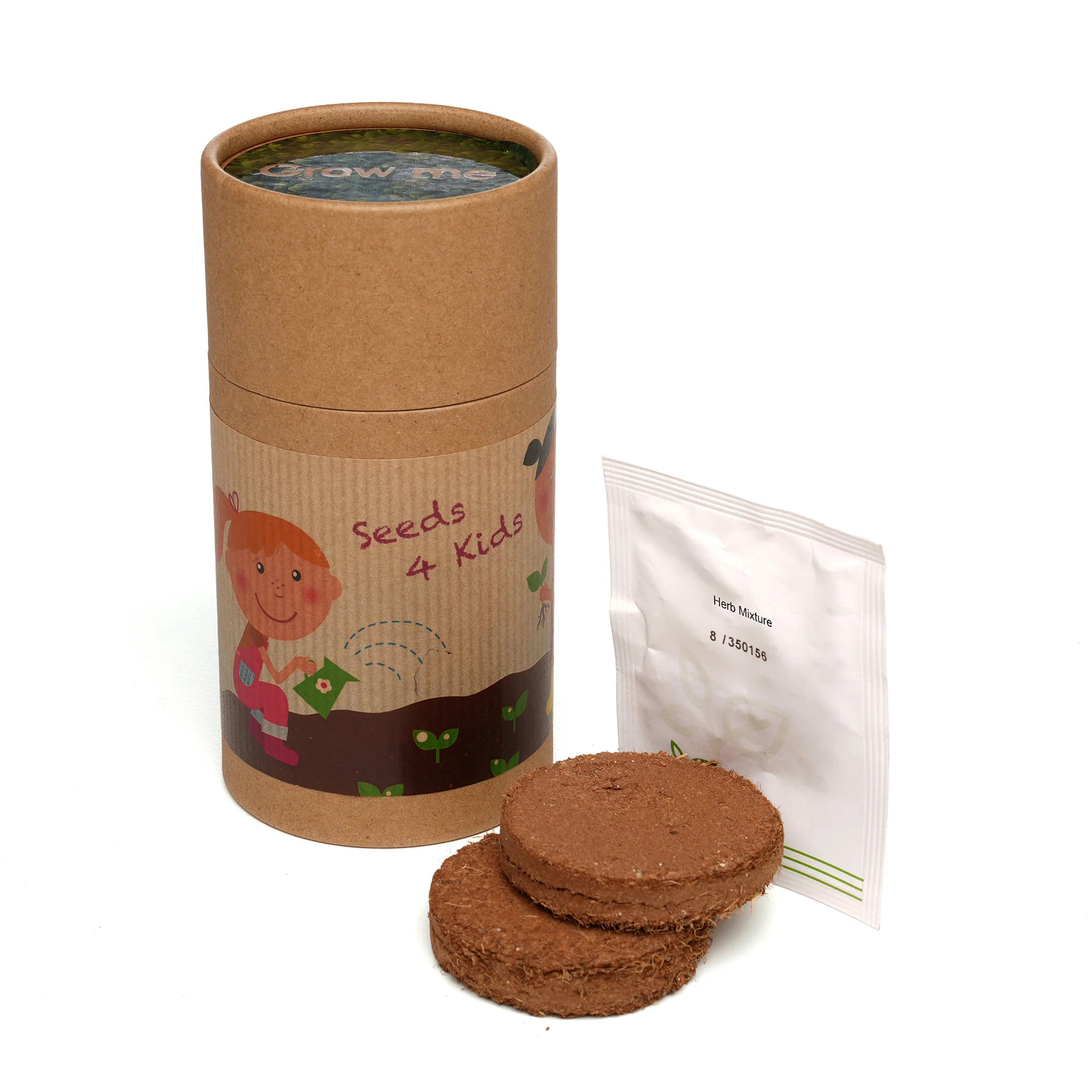 Seed Drum Cardboard Tube Herb Mix