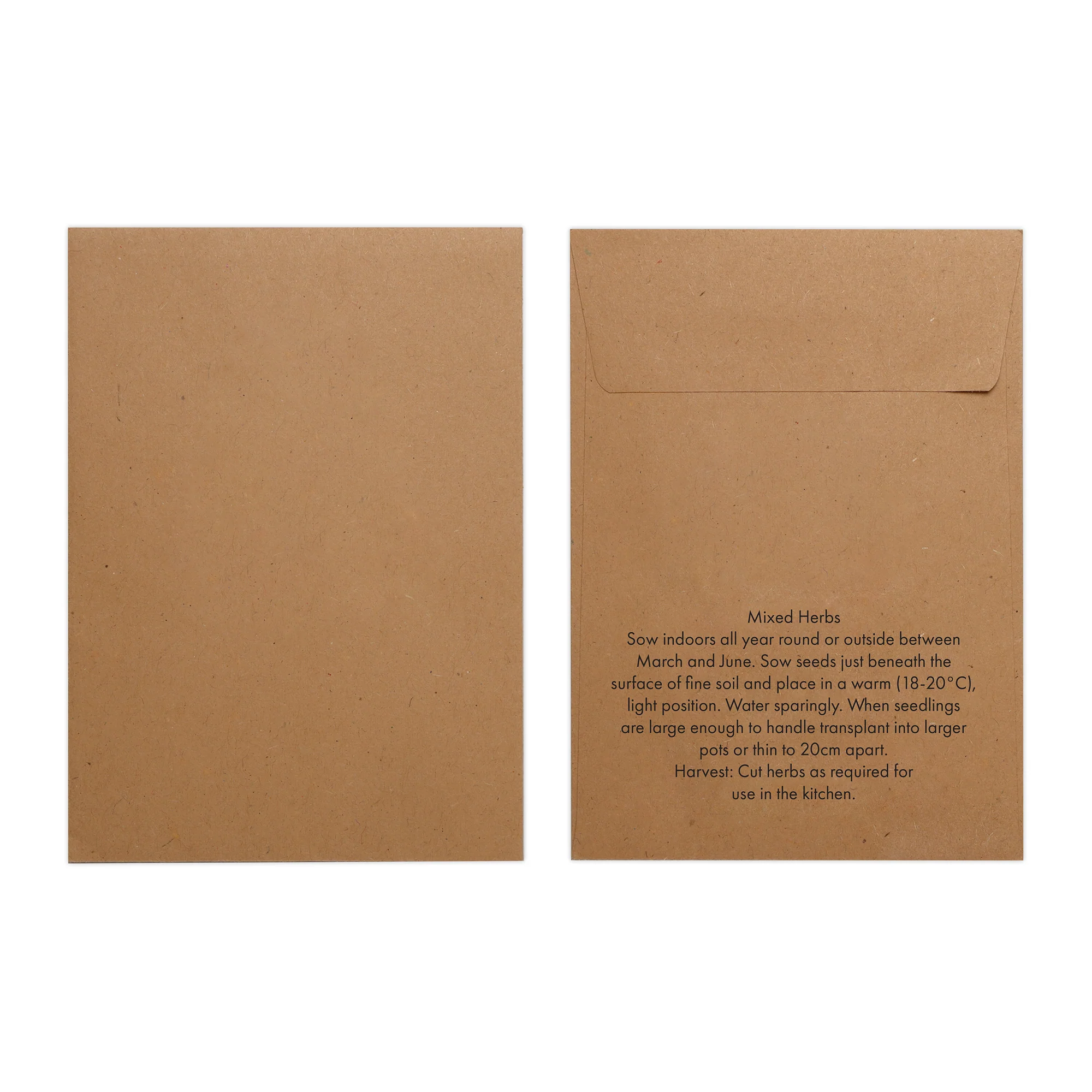 Seed Pack in Kraft Paper Envelope Herb Mix - Image 4